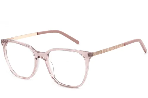 Lunettes rectangulaires en acétate rose #BS2425-0895