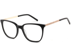 Rectangular Black Acetate Glasses #BS2425-0898