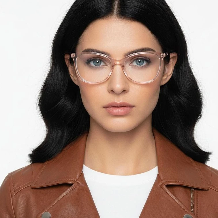 Gafas de acetato color naranja mariposa #BS2425-0902