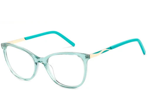 Lunettes en acétate vert papillon #BS2425-0903