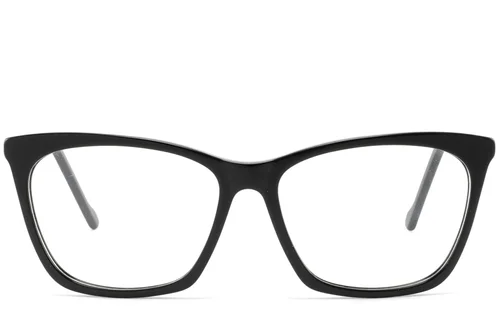 Lunettes papillon en acétate noir #BS2425-0905