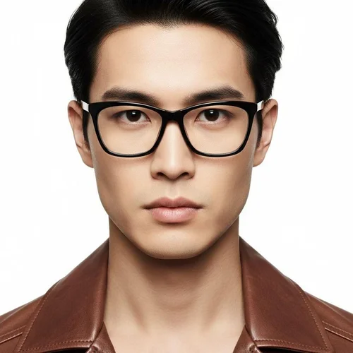 Lunettes papillon en acétate noir #BS2425-0905
