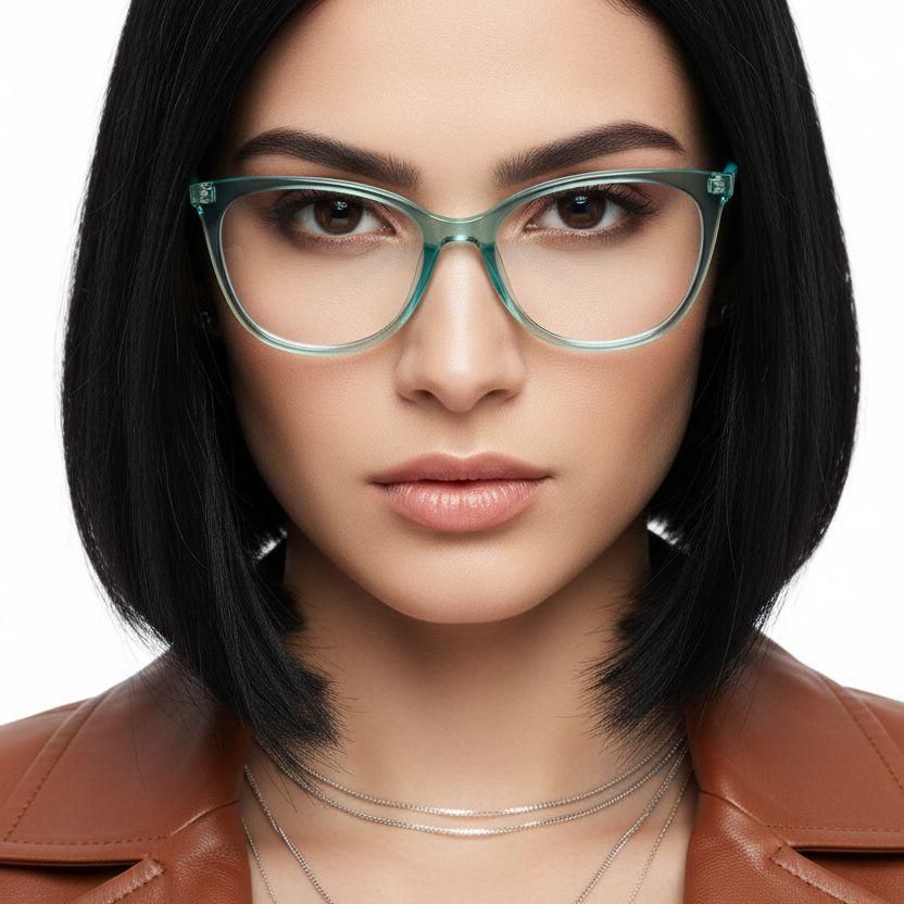 Gafas de acetato verde mariposa #BS2425-0913