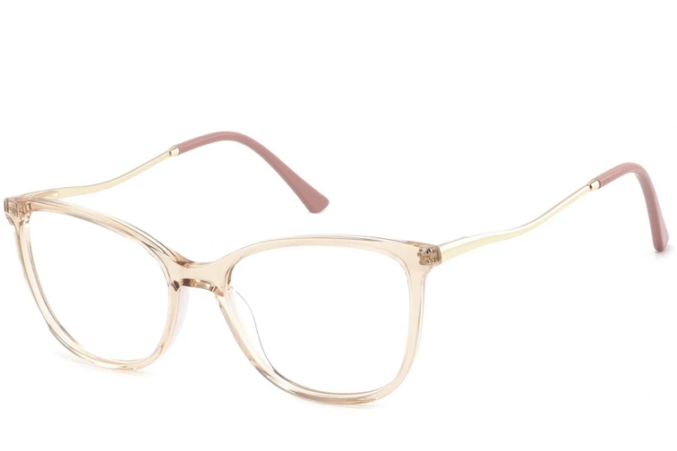 Occhiali in acetato arancione con motivo farfalla #BS2425-0918