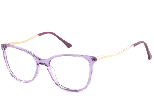 Lunettes en acétate violet papillon #BS2425-0921