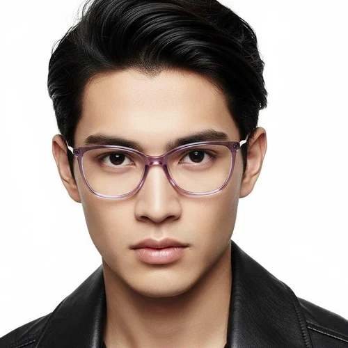 Lunettes en acétate violet papillon #BS2425-0921