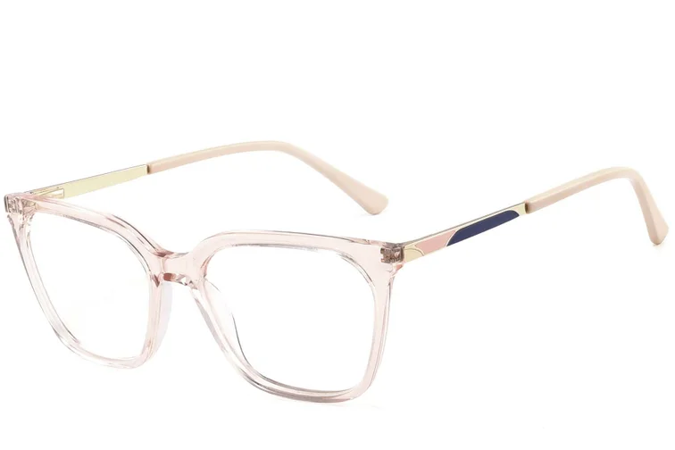 Rectangular Orange Acetate Glasses #BS2425-0924