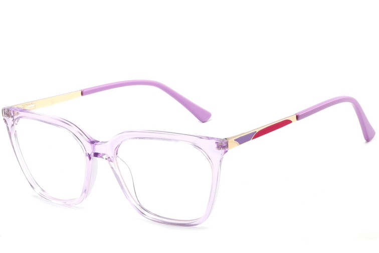 Gafas rectangulares de acetato morado #BS2425-0925