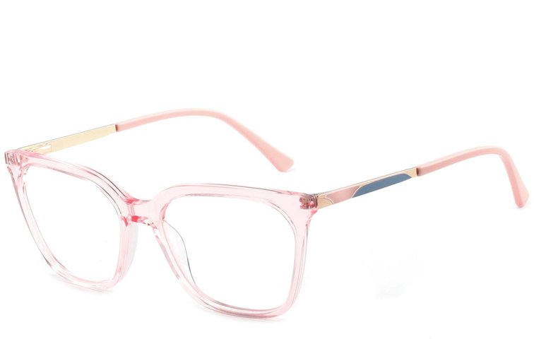 Rectangular Red Acetate Glasses #BS2425-0927