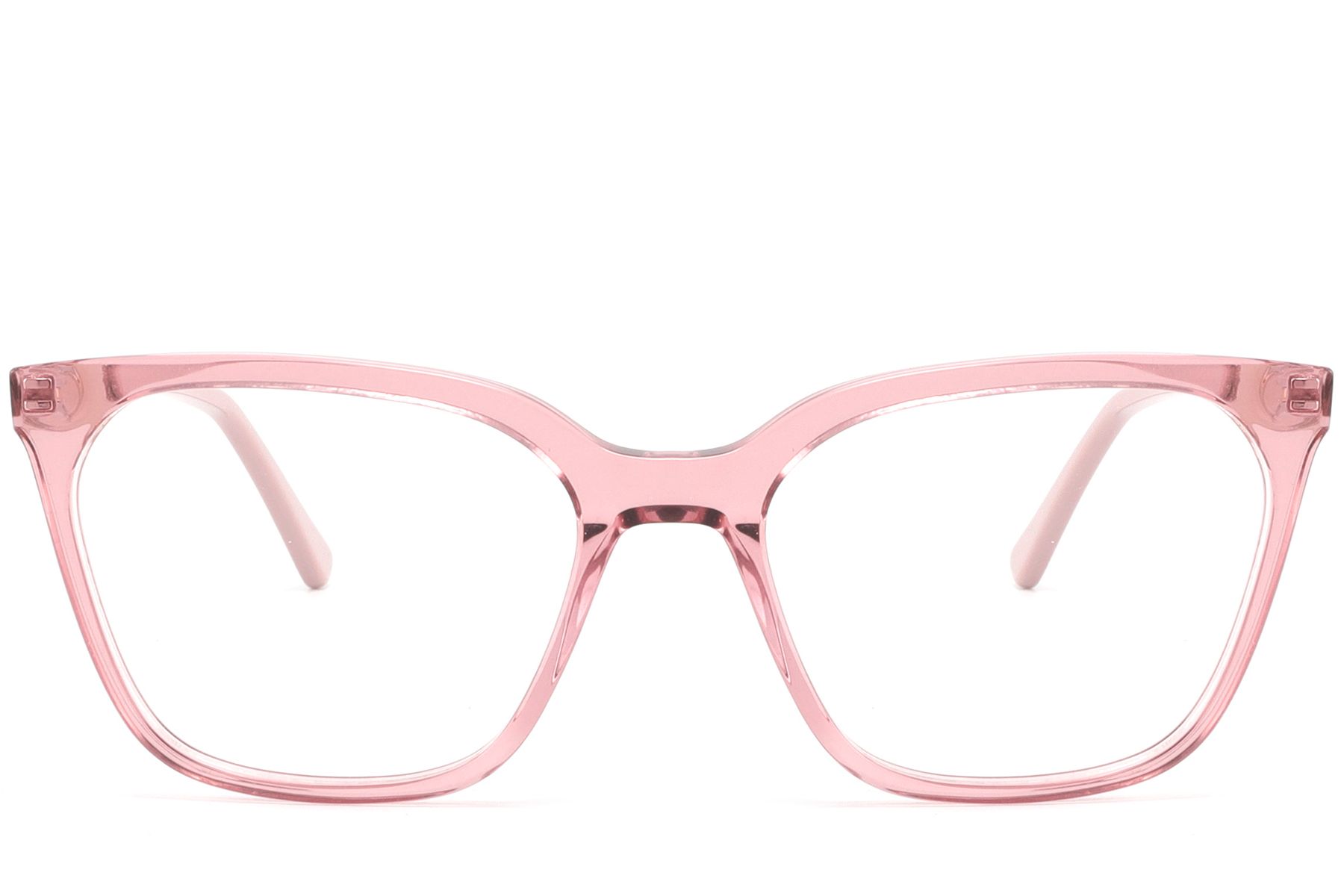 Rectangular Red Acetate Glasses #BS2425-0927