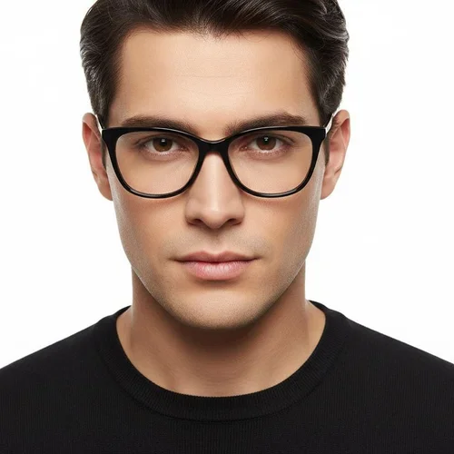 Lunettes papillon en acétate noir #BS2425-0931