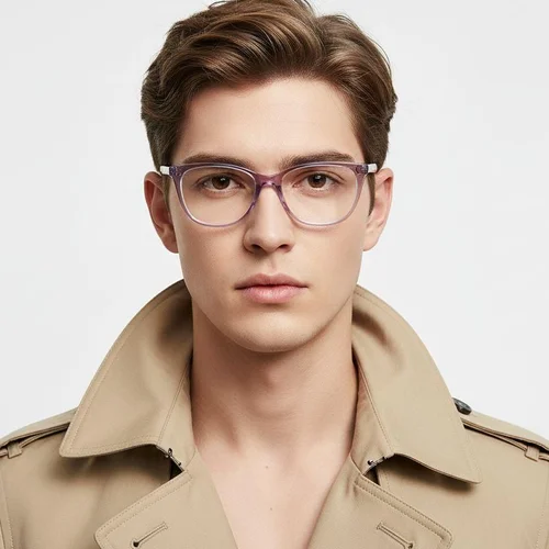 Lunettes papillon en acétate violet #BS2425-0932