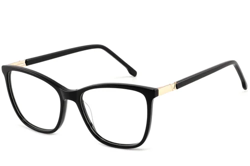 Lunettes papillon en acétate noir #BS2425-0942