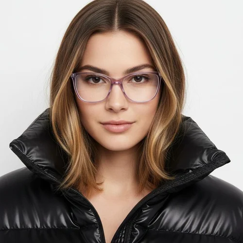 Lunettes papillon en acétate violet #BS2425-0943
