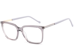 Rectangular Gray Acetate Glasses #BS2425-0950