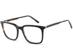 Gafas rectangulares de acetato negro #BS2425-0955