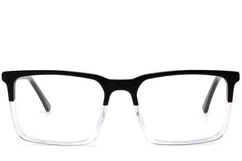 Lunettes rectangulaires en acétate noir #BS2425-0957
