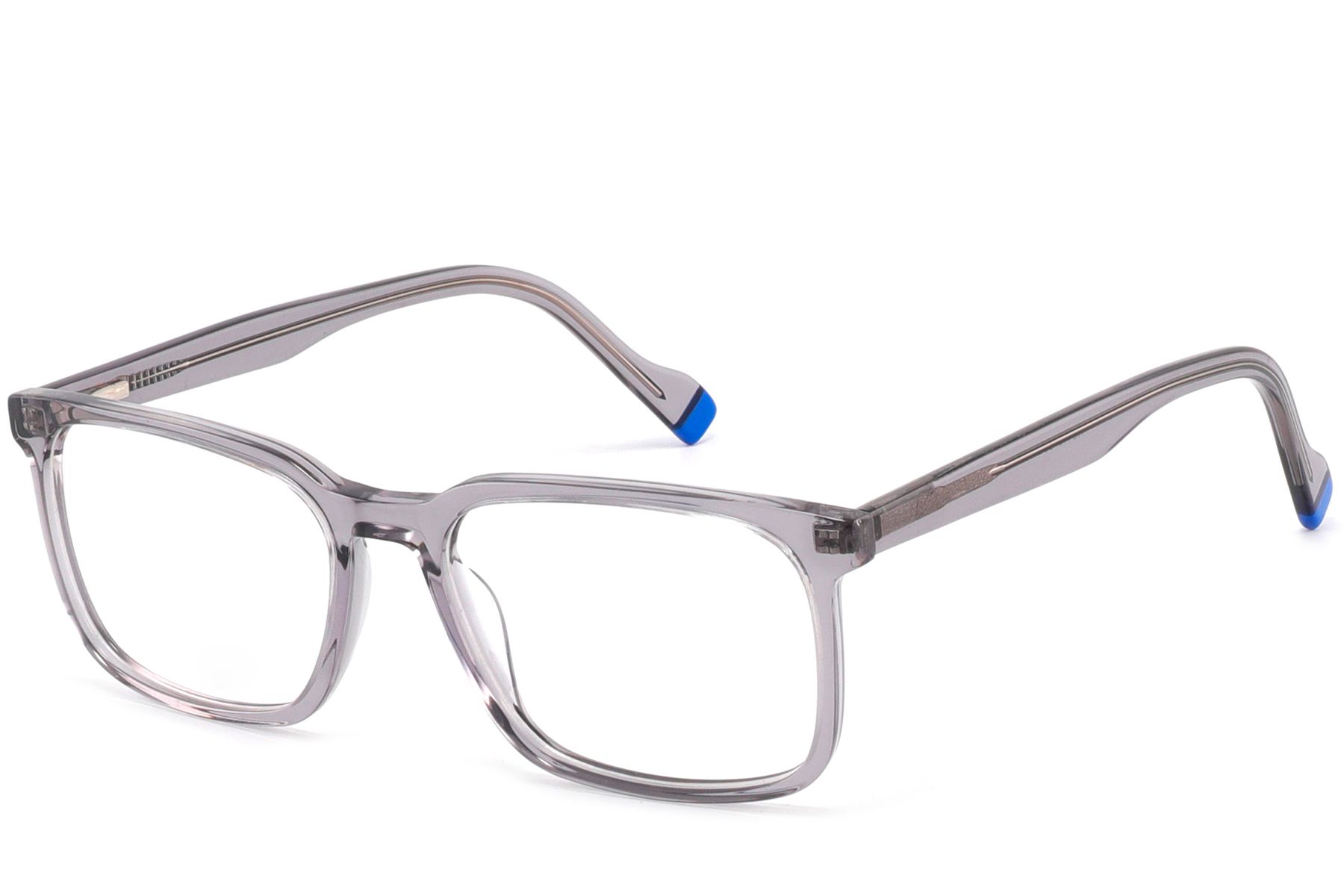 Rectangular Gray Acetate Glasses #BS2425-0963
