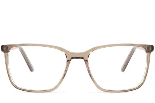Lunettes rectangulaires en acétate brun #BS2425-0976