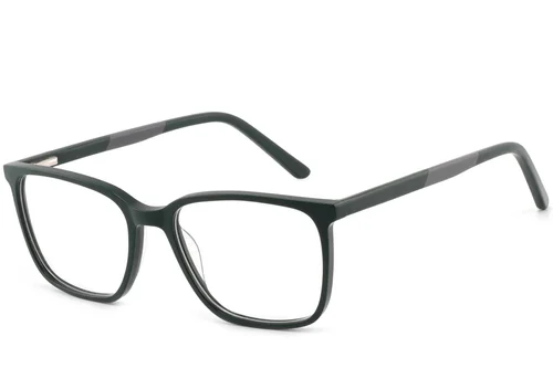 Lunettes rectangulaires en acétate noir #BS2425-0978