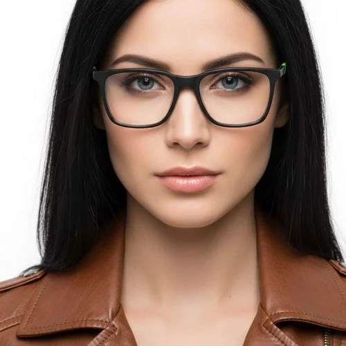 Lunettes rectangulaires en acétate noir #BS2425-0983