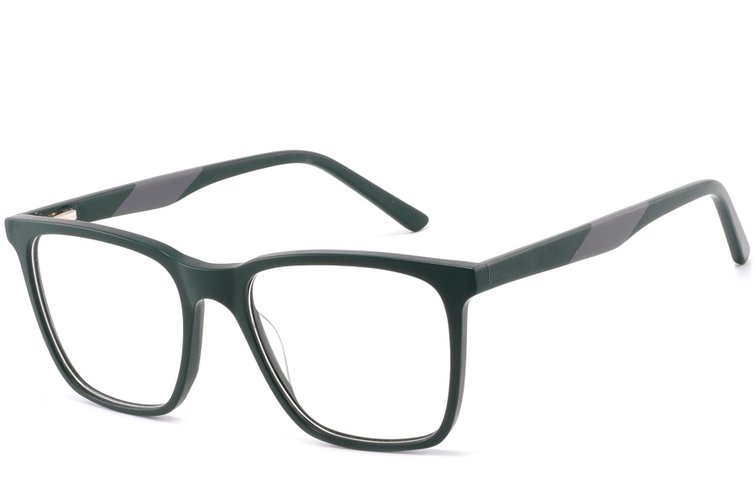 Gafas rectangulares de acetato verde #BS2425-0984