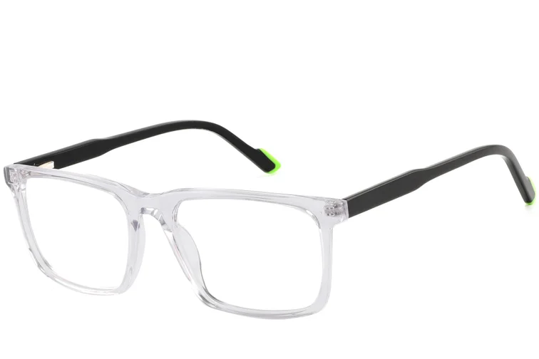 Rectangular Transparent Acetate Glasses #BS2425-0985
