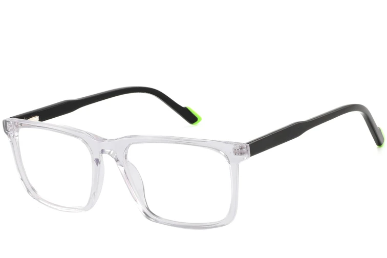 Gafas rectangulares de acetato transparente #BS2425-0985