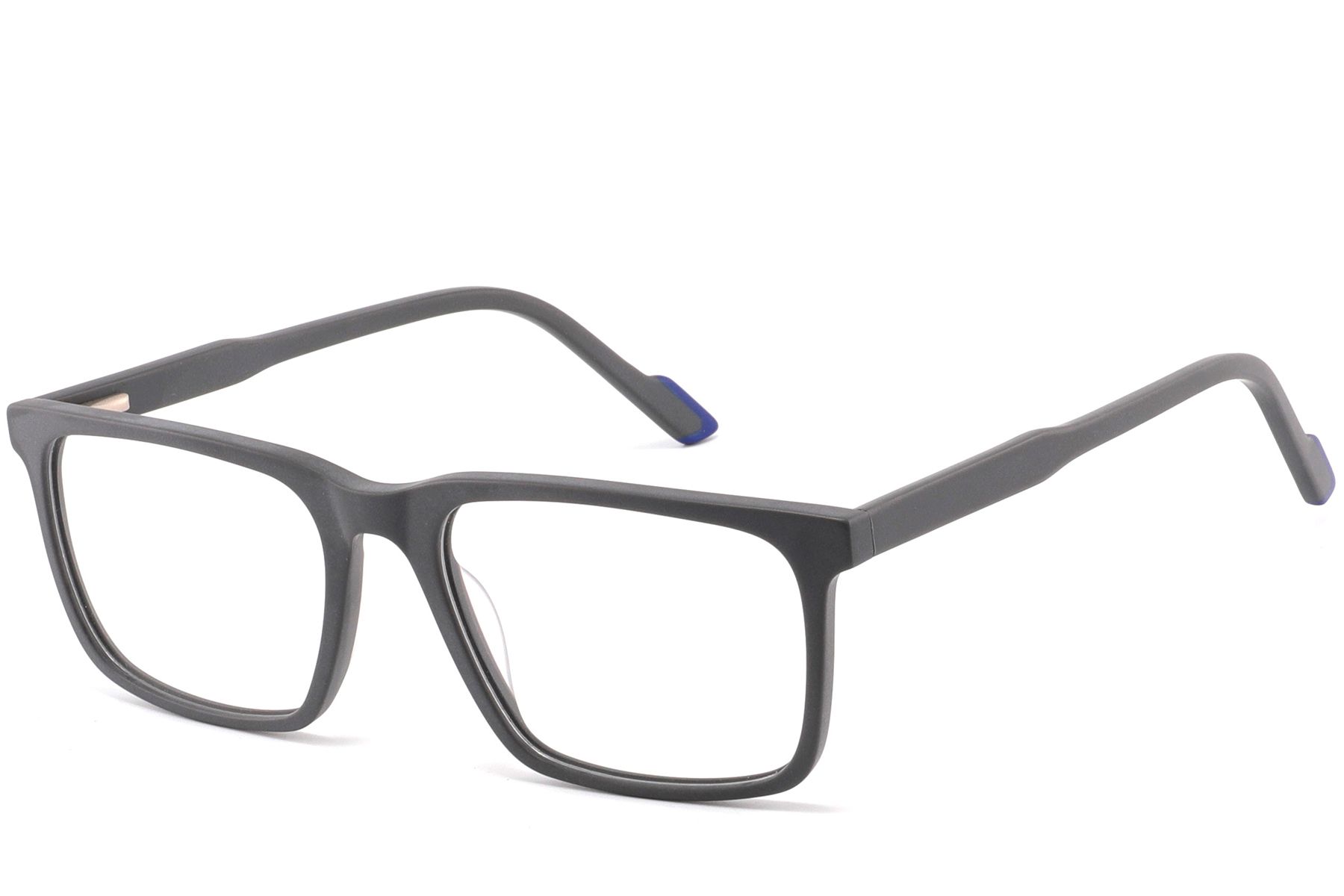 Rectangular Gray Acetate Glasses #BS2425-0986