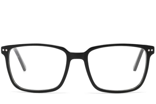Lunettes rectangulaires en acétate noir #BS2425-0988