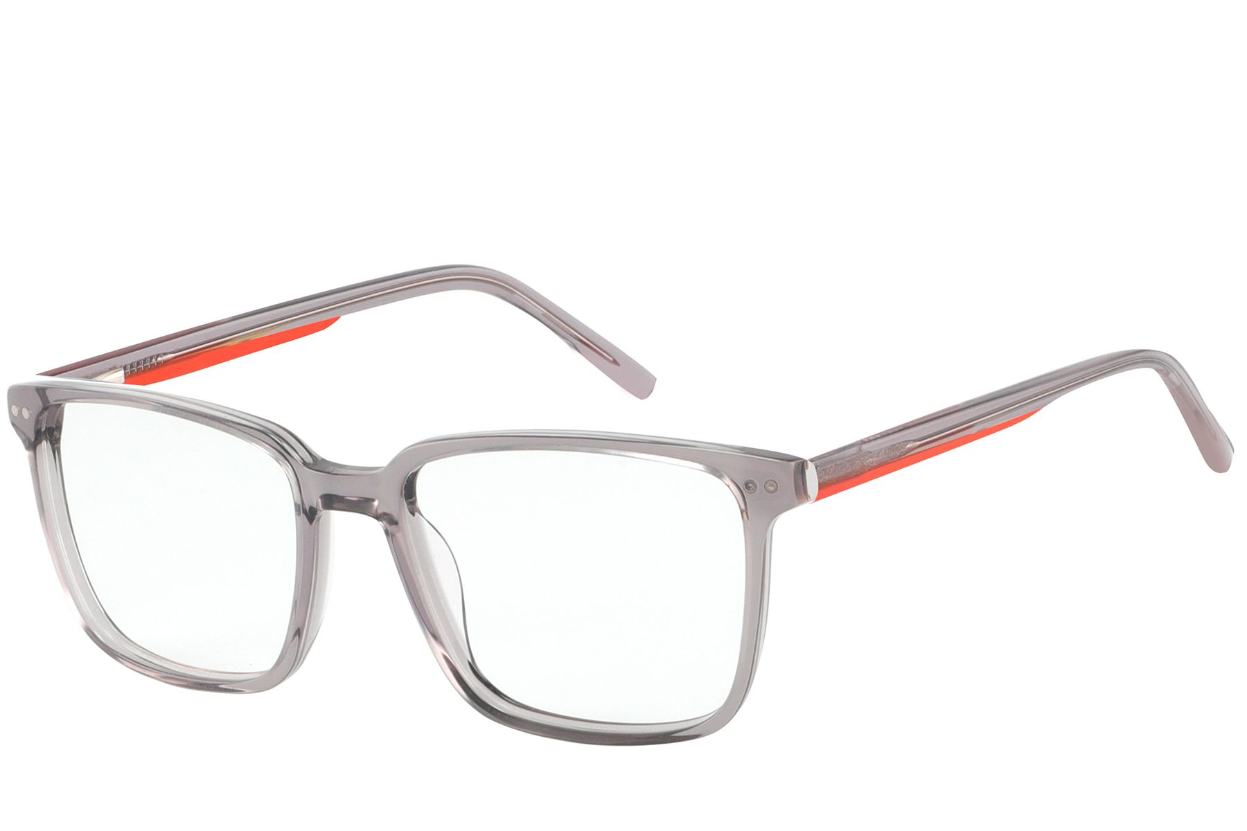 Rectangular Gray Acetate Glasses #BS2425-0989