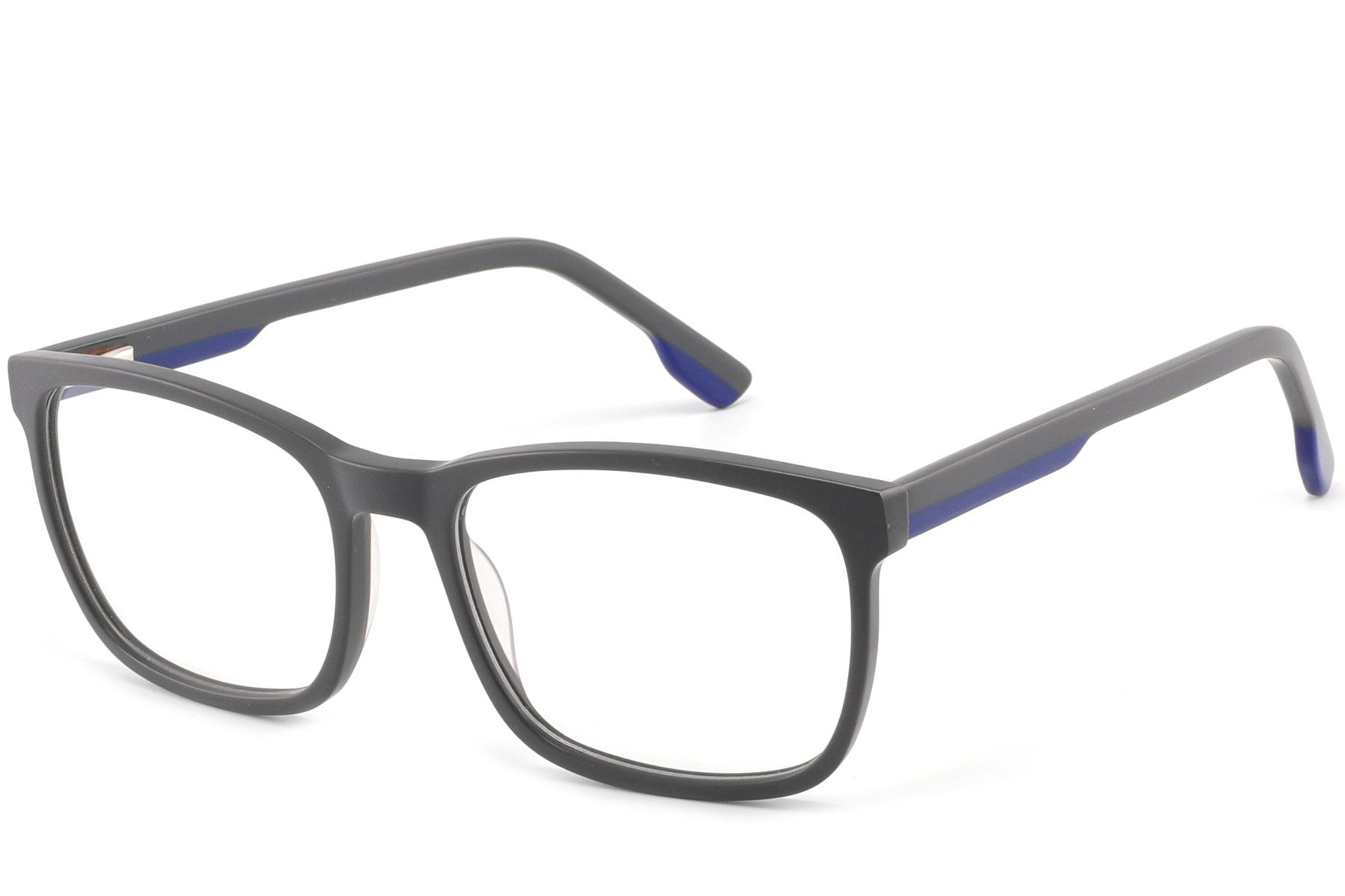 Rectangular Gray Acetate Glasses #BS2425-0996
