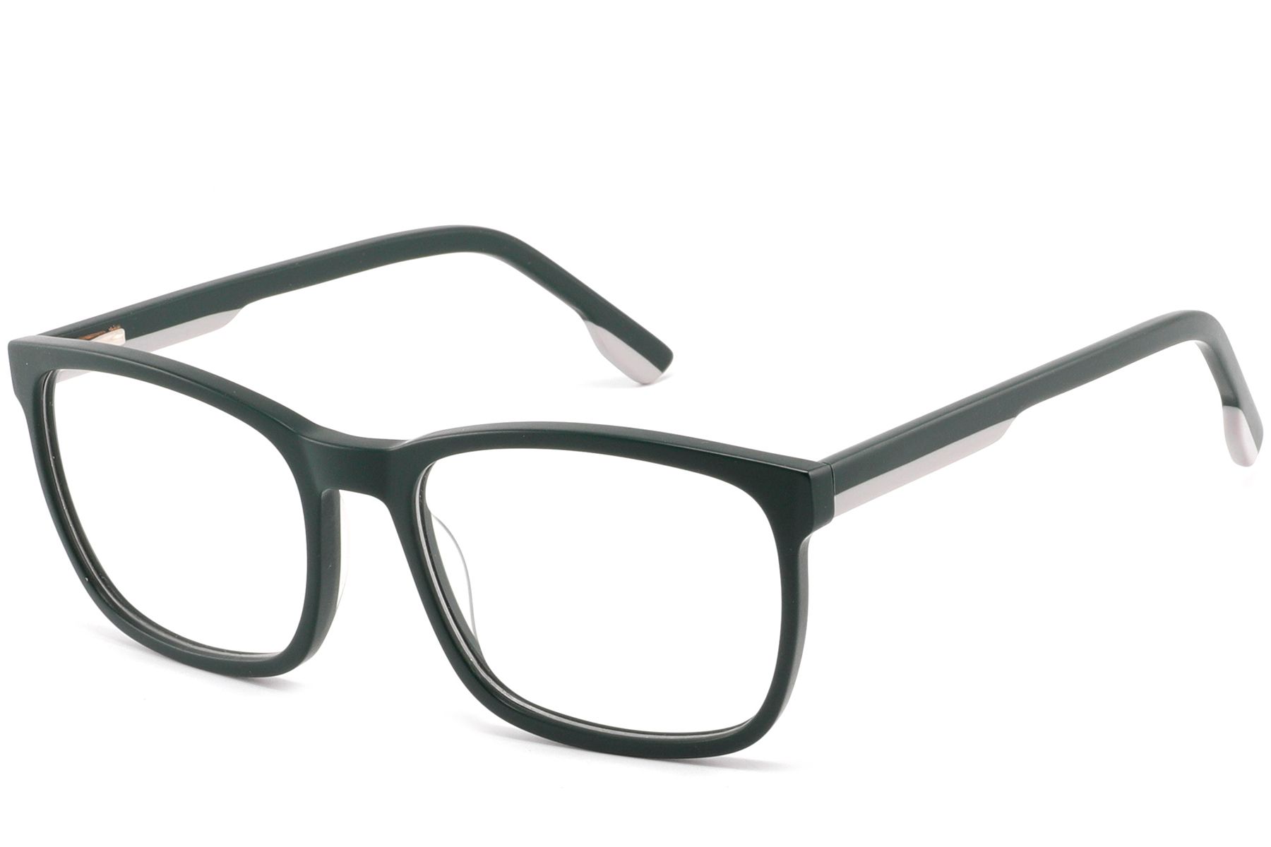 Rectangular Green Acetate Glasses #BS2425-0997