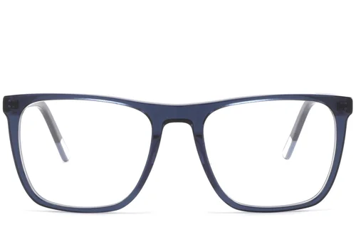 Lunettes rectangulaires en acétate bleu #BS2425-1000