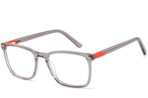 Lunettes rectangulaires en acétate gris #BS2425-1003