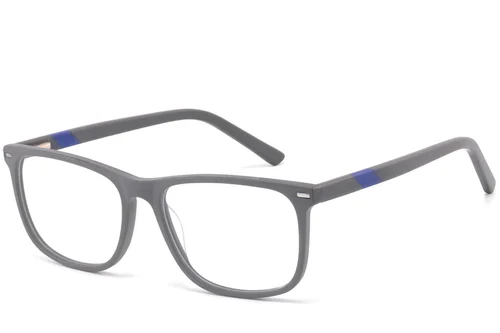 Lunettes rectangulaires en acétate gris #BS2425-1006