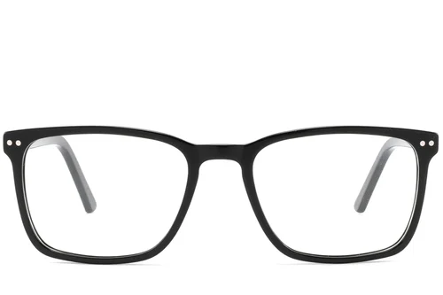 Lunettes rectangulaires en acétate noir #BS2425-1008