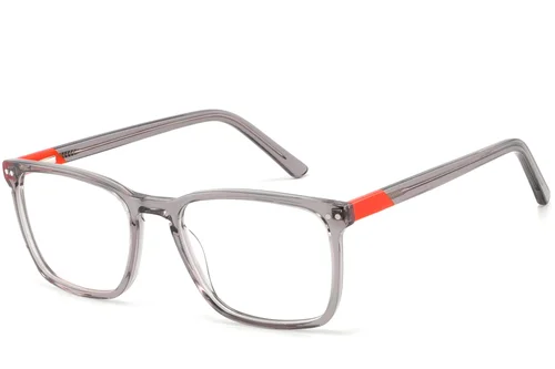 Lunettes rectangulaires en acétate gris #BS2425-1009