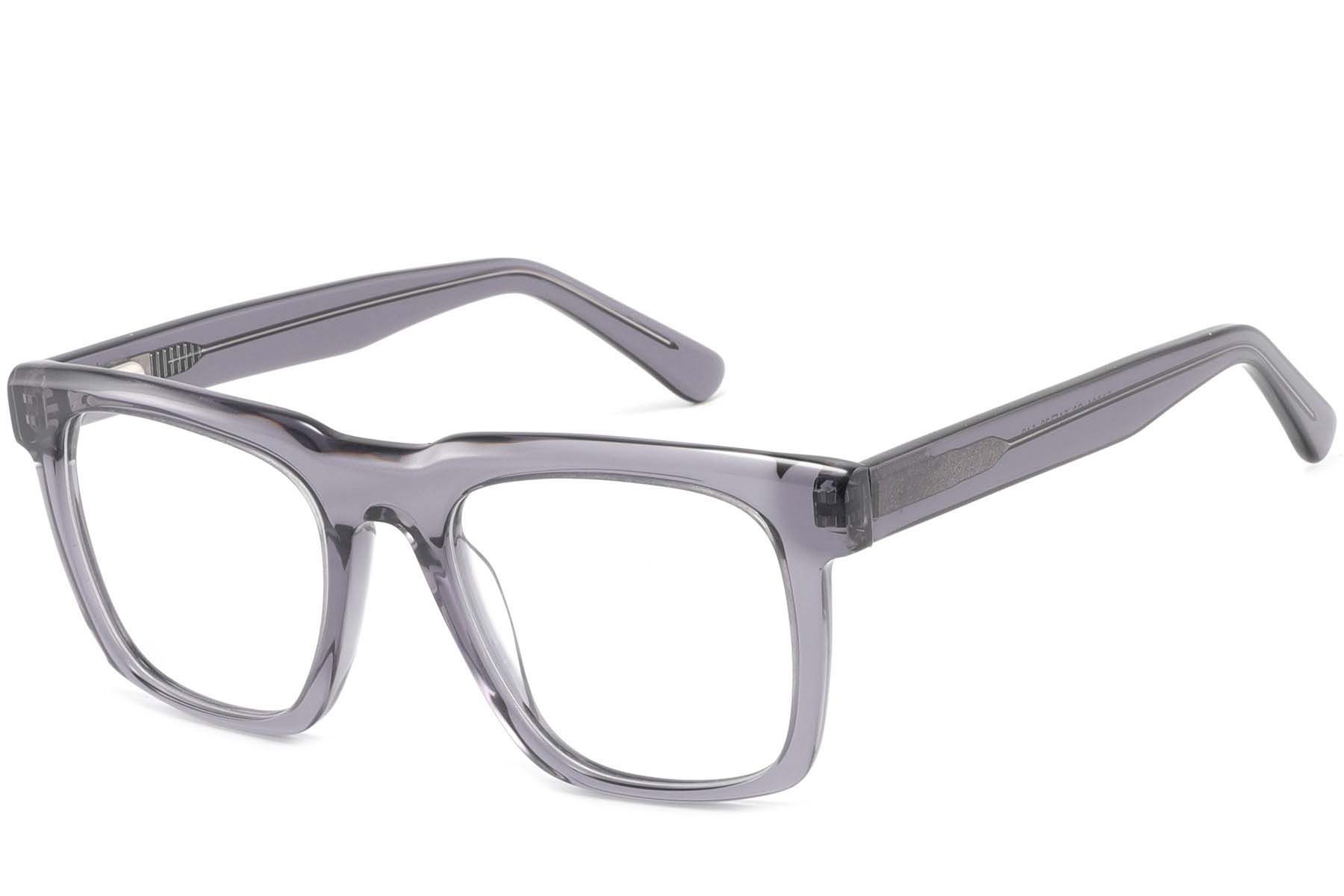 Rectangular Purple Acetate Glasses #BS2425-1013