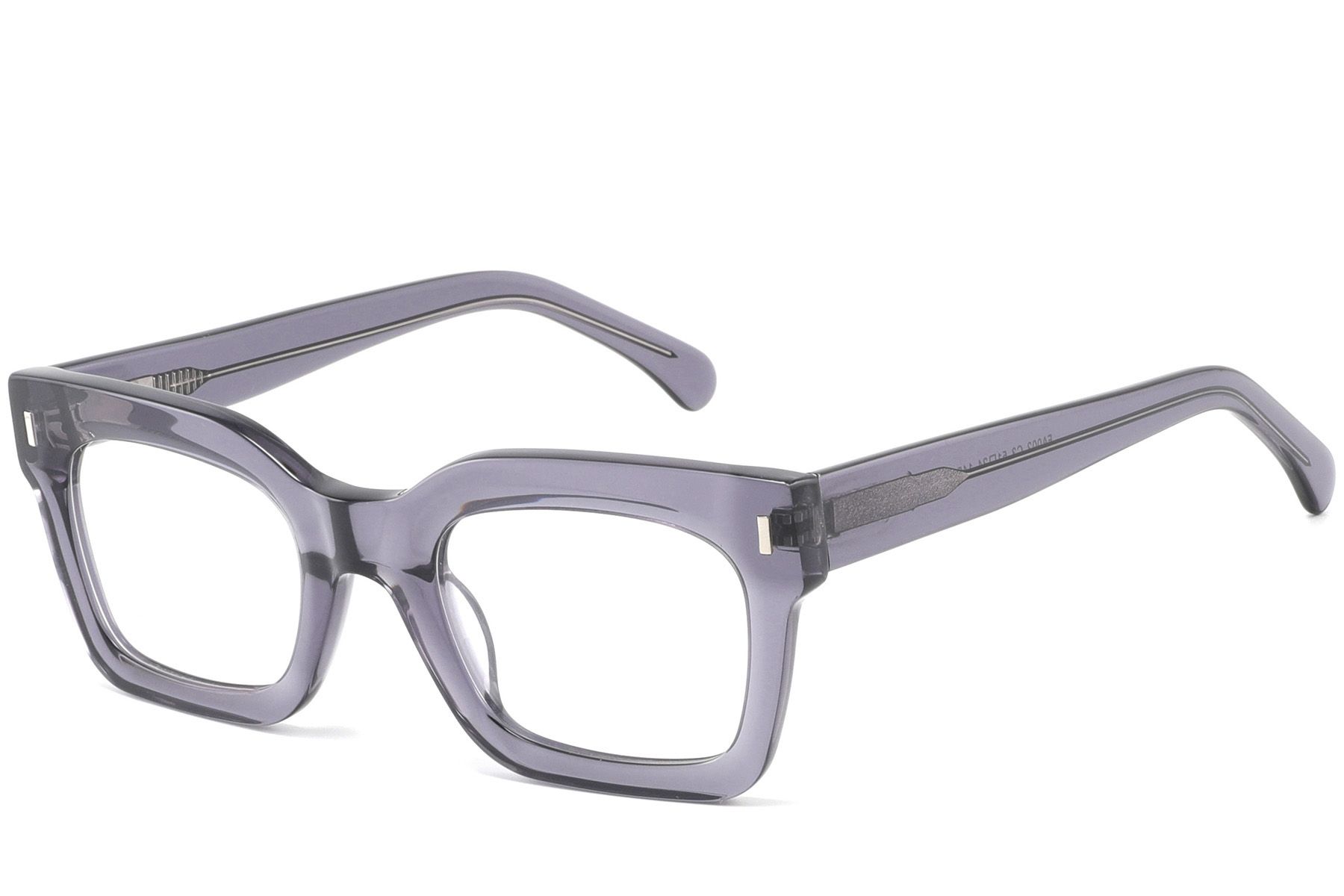 Rectangular Purple Acetate Glasses #BS2425-1019