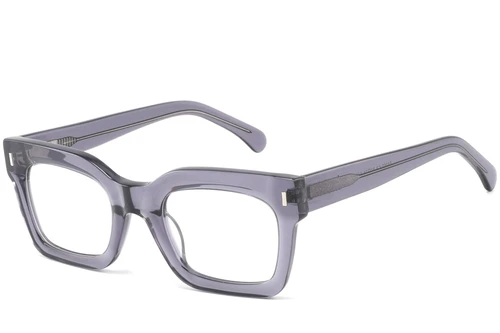 Rectangular Purple Acetate Glasses #BS2425-1019