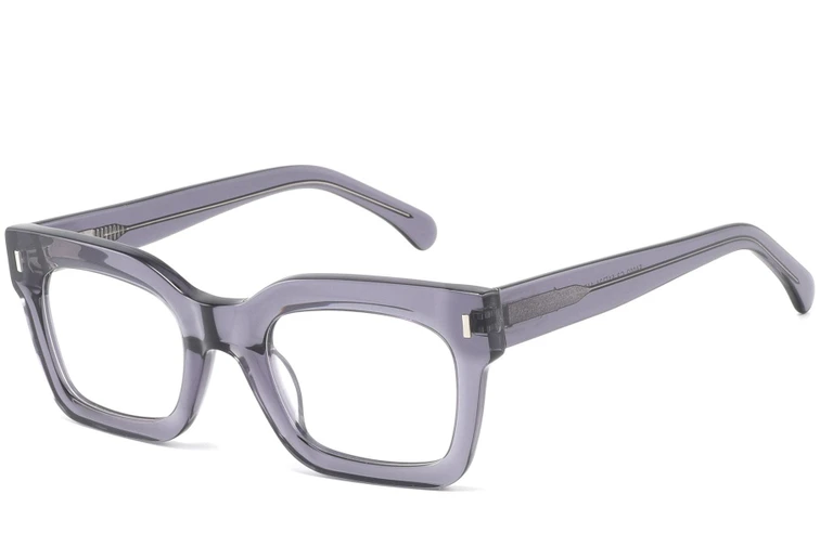 Bicchieri rettangolari in acetato viola #BS2425-1019