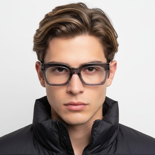 Lunettes rectangulaires en acétate violet #BS2425-1019
