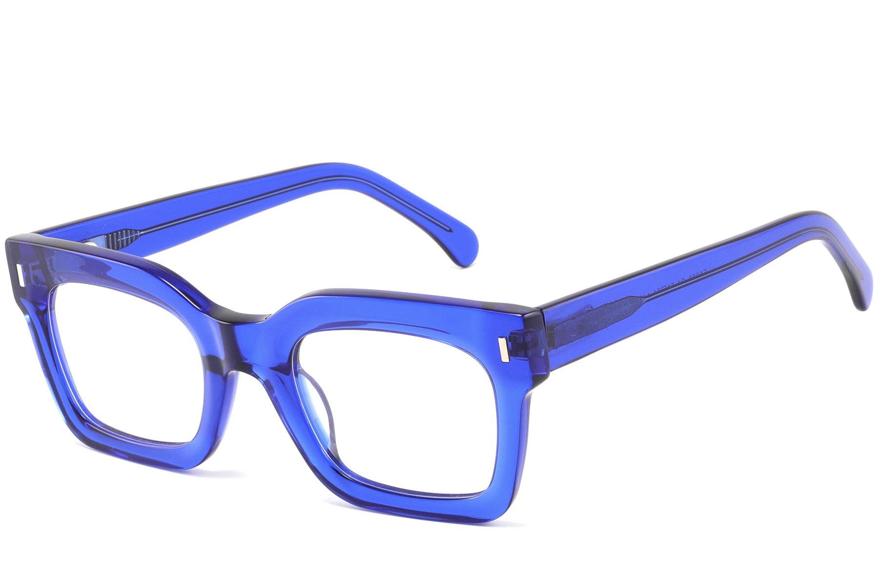 Rectangular Blue Acetate Glasses #BS2425-1020
