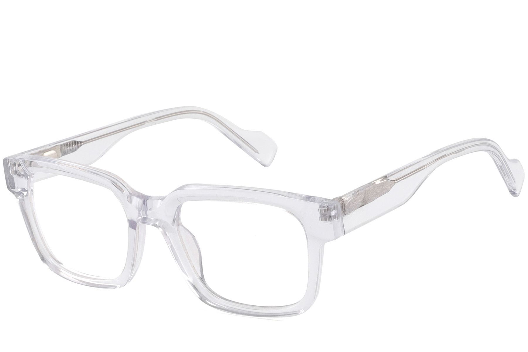 Rectangular Transparent Acetate Glasses #BS2425-1024