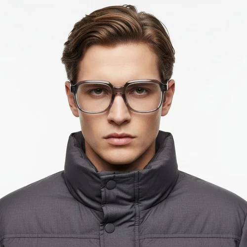 Lunettes rectangulaires en acétate violet #BS2425-1030