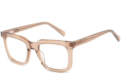 Lunettes rectangulaires en acétate brun #BS2425-1039