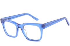 Rectangular Blue Acetate Glasses #BS2425-1043