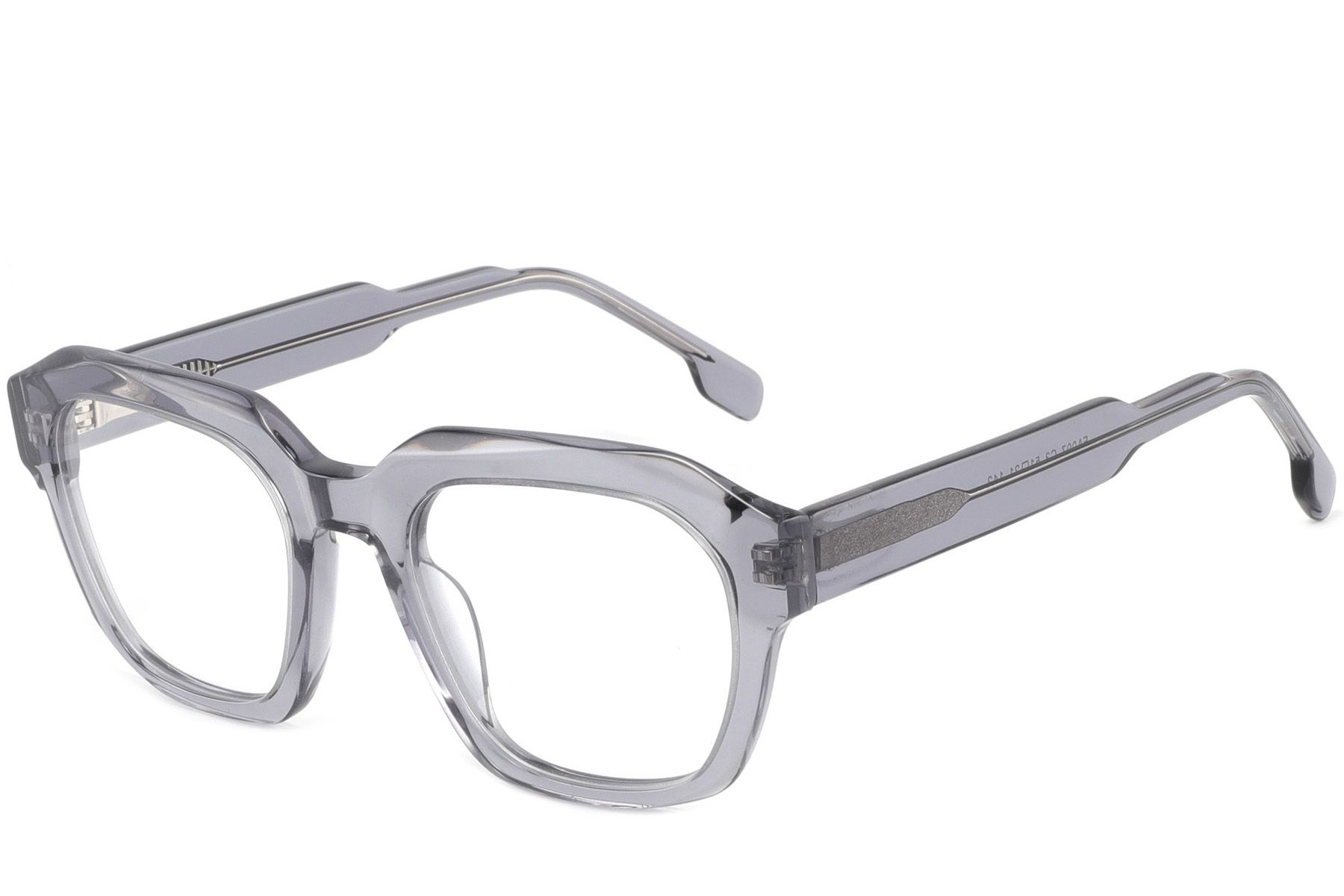 Rectangular Gray Acetate Glasses #BS2425-1048