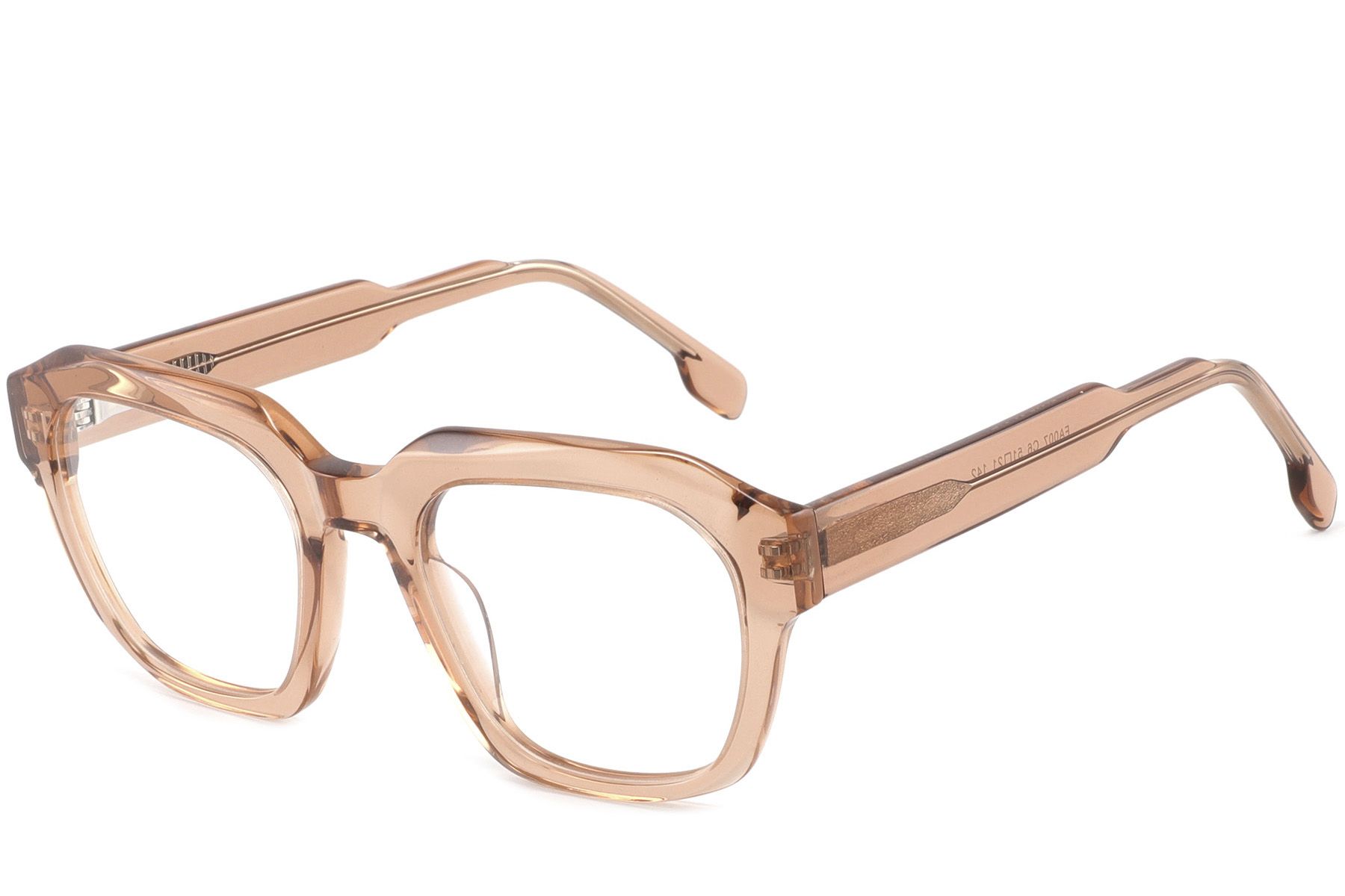 Rectangular Brown Acetate Glasses #BS2425-1051